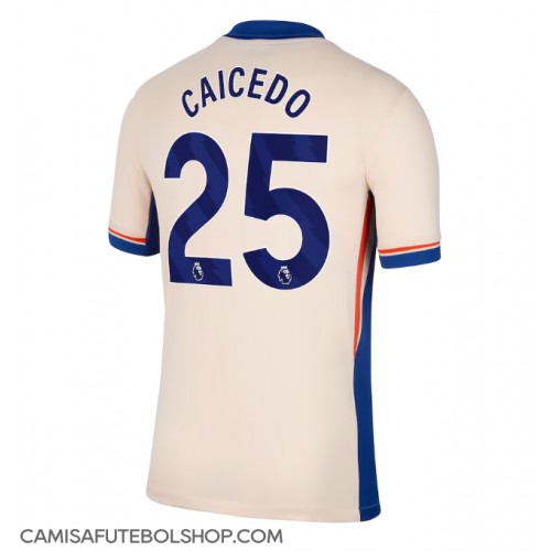 Camisa de time de futebol Chelsea Moises Caicedo #25 Replicas 2º Equipamento 2024-25 Manga Curta